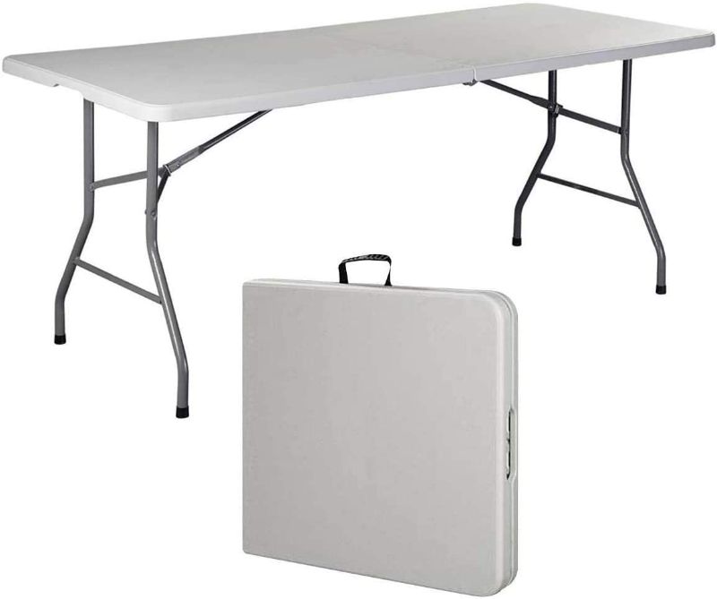 Photo 1 of 
COLIBYOU 6' Folding Table Portable Plastic Indoor Outdoor Picnic Party Dining Camp Tables 