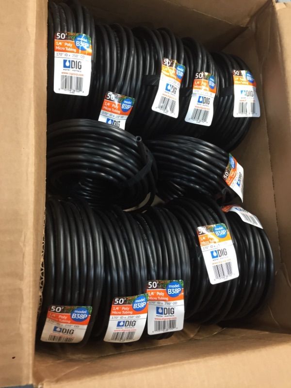 Photo 2 of 12 SETS OF- 1/4 in. x 50 ft. Poly Micro Drip Tubing