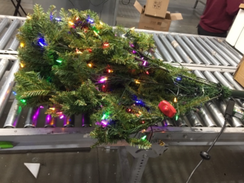 Photo 1 of 9ft National Tree Company Pre-Lit Dunhill Fir Hinged Full LED Artificial Tree with 900 Low Voltage Dual Led Lights