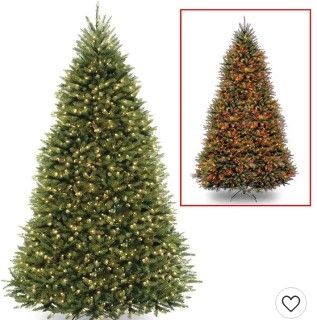 Photo 1 of 9ft National Tree Company Pre-Lit Dunhill Fir Hinged Full LED Artificial Tree with 900 Low Voltage Dual Led Lights