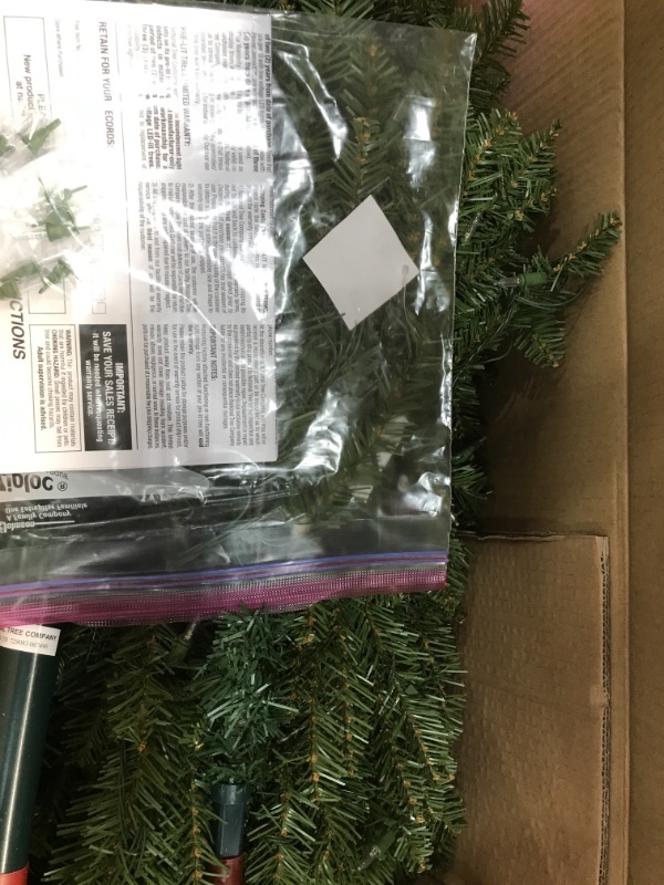 Photo 1 of 7.5ft National Tree Company Dunhill Fir Hinged Full LED Artificial Tree with 700 Low Voltage Dual Led Lights with 9 Function Footswitch