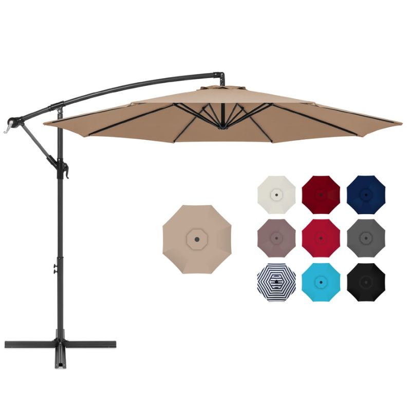 Photo 1 of 10ft Offset Hanging Patio Umbrella
