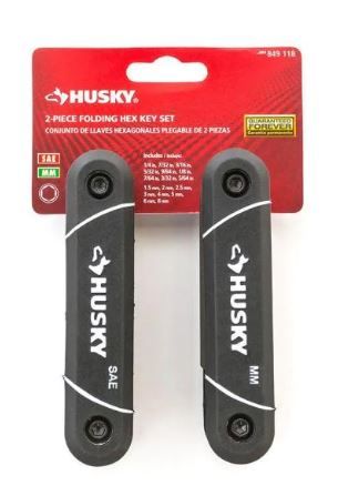 Photo 1 of 10 SETS OF Husky
SAE/Metric Folding Hex Key Set (17-Piece)