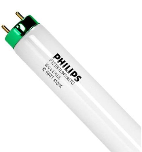 Photo 1 of 32-Watt 4 ft. Linear T8 Tube Fluorescent Light Bulb Cool White (4100K) (10-Pack)
