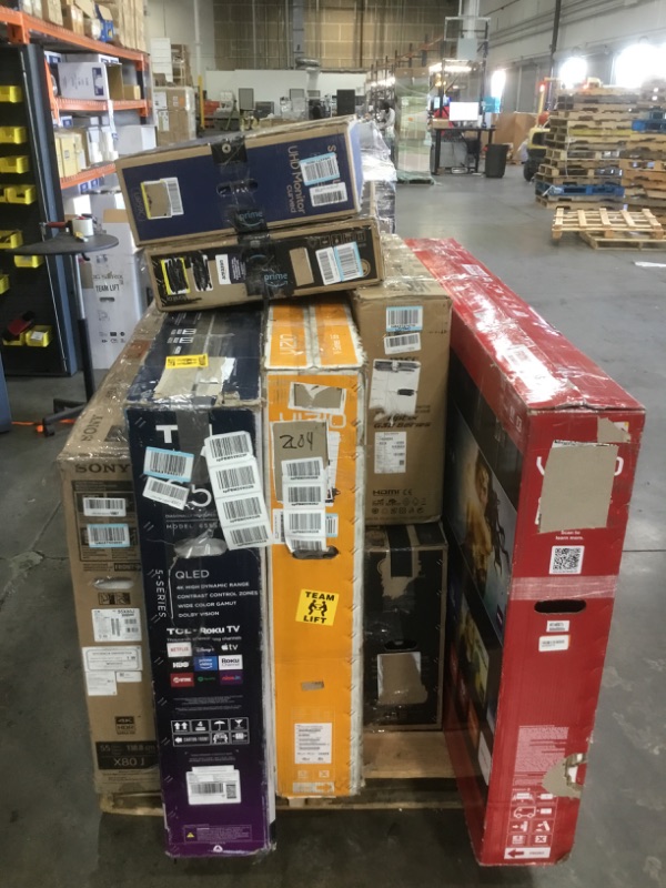 Photo 2 of PALLET OF ASSORTED DAMAGED TVS AND MONITORS SOLD AS IS NON REFUNDABLE