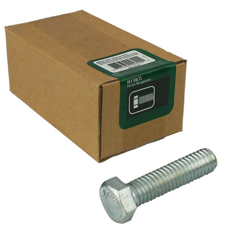 Photo 1 of ( 2 BOXES) Everbilt #3/8 - 16 in. X 3 in. Zinc Plated Hex Bolt (25-Pack)
