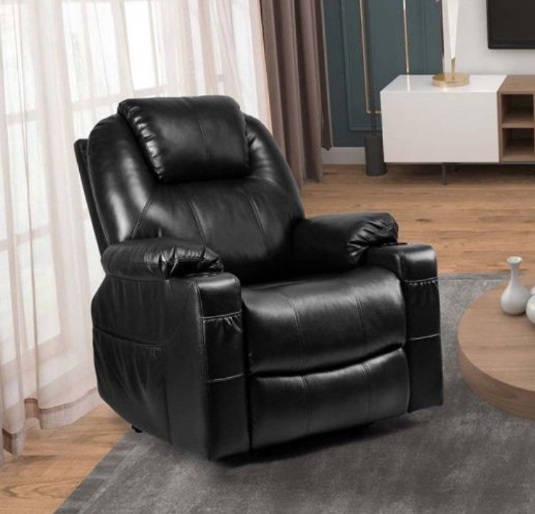 Photo 1 of ***PARTS ONLY*** YITAHOME® Leather Power Lift Modern Recliner Chair Black
