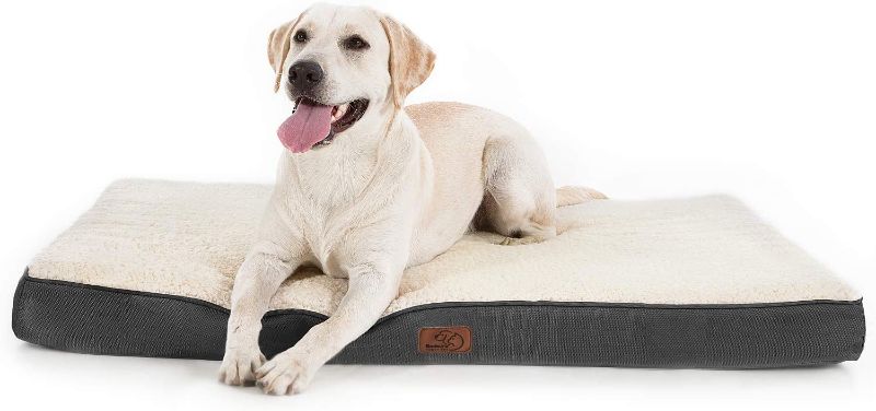 Photo 1 of Bedsure Large Dog Bed for Large Dogs Up to 75lbs - Big Orthopedic Dog Beds with Removable Washable Cover, Egg Crate Foam Pet Bed Mat, Gre
