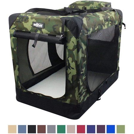 Photo 1 of EliteField 3-door Soft Folding Dog Crate + FREE Crate Mat & Carrying Bag 5 Sizes