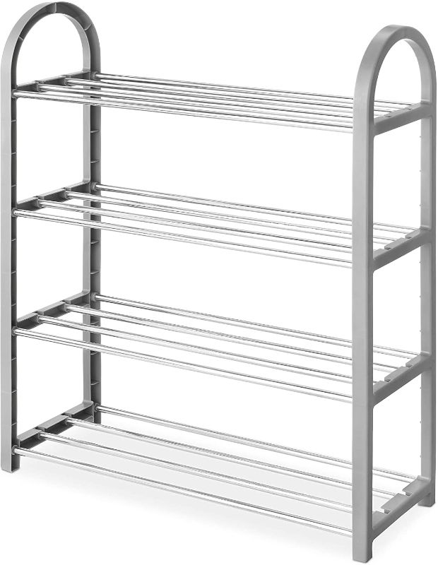 Photo 1 of 2   Whitmor 4-Tier Compact Closet Shelves, Gray
