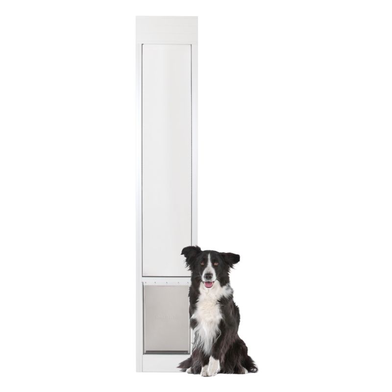 Photo 1 of *SEE last picture for damage*
PetSafe Freedom Patio Panel - Medium White 11.5" x 76.81" - 81"
