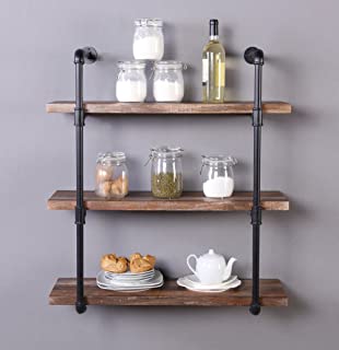 Photo 1 of (PARTS ONLY ITEM)  Homissue 31.5-Inch Industrial Pipe Shelf, 3-Shelf Metal  (SOLD AS-IS)