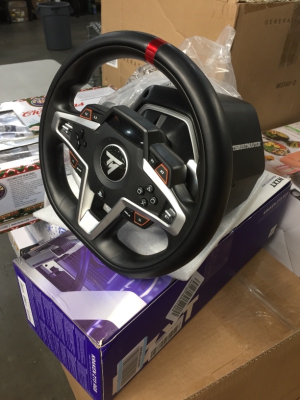 Photo 1 of Thrustmaster T248, Racing Wheel and Magnetic Pedals, HYBRID DRIVE, Magnetic Paddle Shifters, Dynamic Force Feedback, Screen with Racing Information (PS5, PS4, PC)