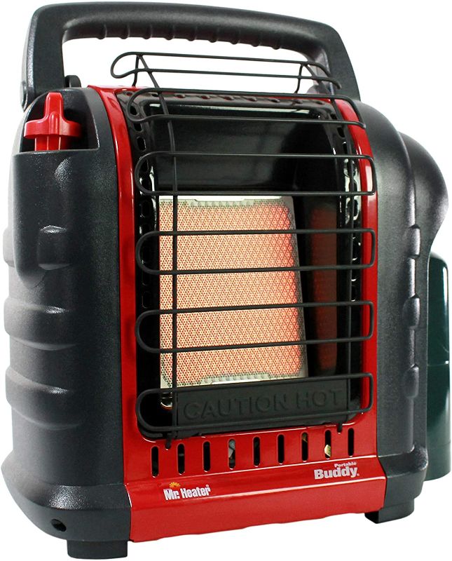 Photo 1 of *MISSING propane tank*
Mr. Heater F232000 MH9BX Buddy 4,000-9,000-BTU Indoor-Safe Portable Propane Radiant Heater, Red-Black
