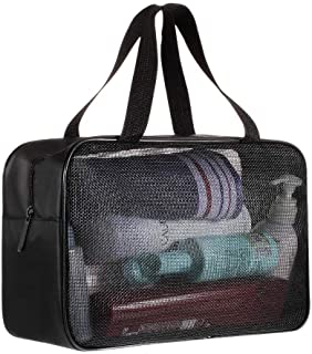 Photo 1 of 2 Shower Caddy Bag Organizer Portable Mesh Shower Tote Caddy for Bathroom College Dorm Camp Gym Camping