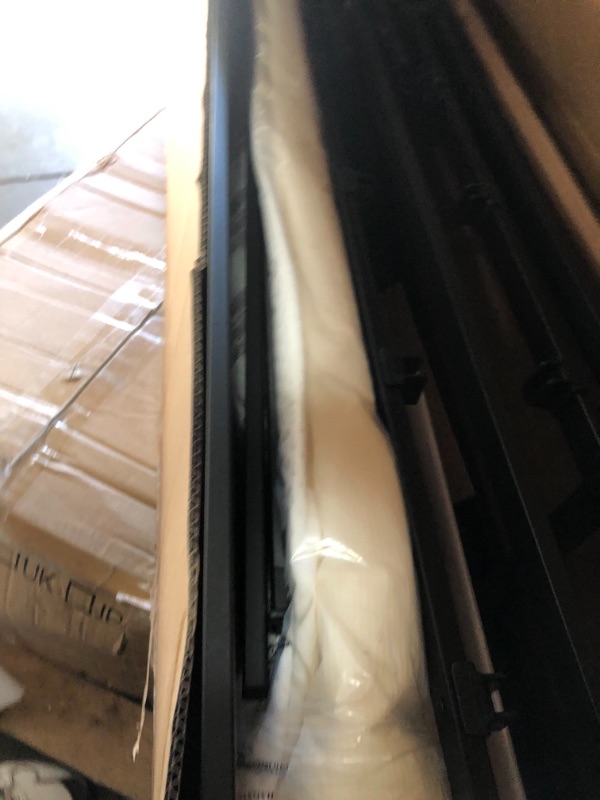 Photo 1 of Amazon Basics Smart Box Spring Bed Base, 9-Inch Mattress Foundation - Cal King, Tool-Free Easy Assembly