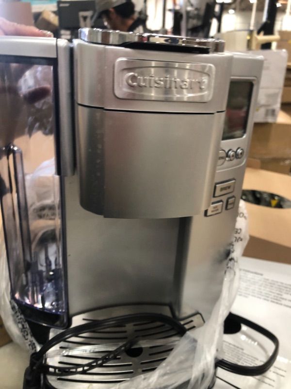 Photo 1 of Premium Programmable Silver Single Serve Coffee Maker
