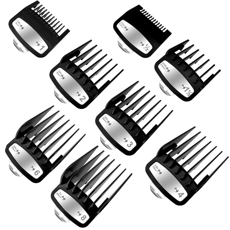 Photo 1 of *NOT EXACT stock picture, use for reference* 
Wahl Professional Hair Clipper Guards, 8 Pcs (0-5, A, C, and E) with Case