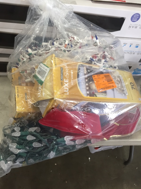 Photo 1 of *sold AS IS, NO returns*
Bundle of Christmas Lights/ Decorations