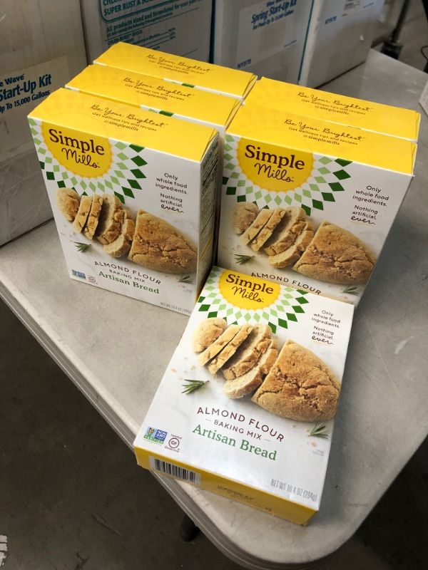 Photo 2 of *EXPIRES Dec 15 2021*
Simple Mills Gluten Free Artisan Bread Almond Flour Baking Mix, 10.4 Oz, 6 pk
