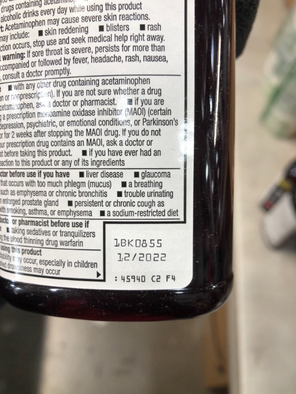 Photo 3 of *EXPIRES Dec 2022*
GoodSense Nighttime Cold and Flu Relief, Cherry Flavor, Cold and Flu Liquid, 12 Fl Oz (Pack of 5)
