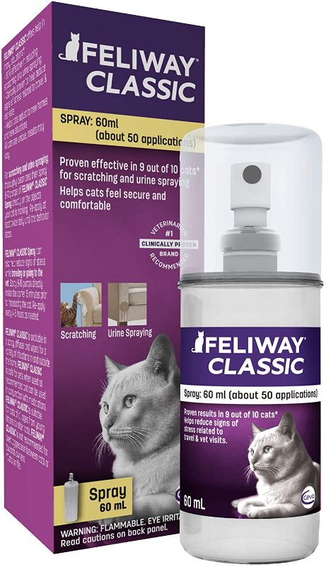 Photo 1 of *EXPIRES Nov 2023*
FELIWAY Classic Calming Spray, 2 pk
