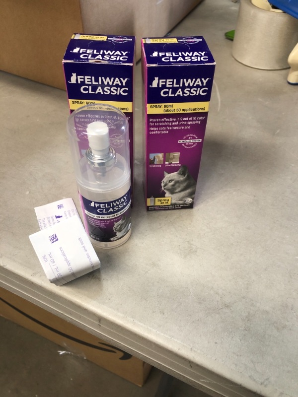 Photo 1 of *EXPIRES Nov 2023*
FELIWAY Classic Calming Spray, 2 pk
