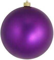 Photo 1 of *NOT EXACT stock picture, use for reference* 
8"  Purple Christmas Ball Ornament