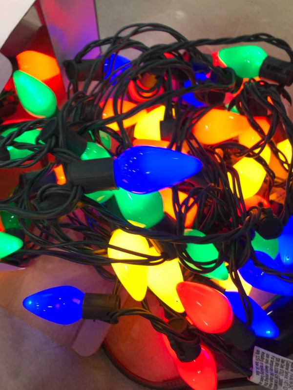 Photo 2 of Home Accents Holiday 50 C9 Continuous on LED Light - Multi-Colored (Translucent)
