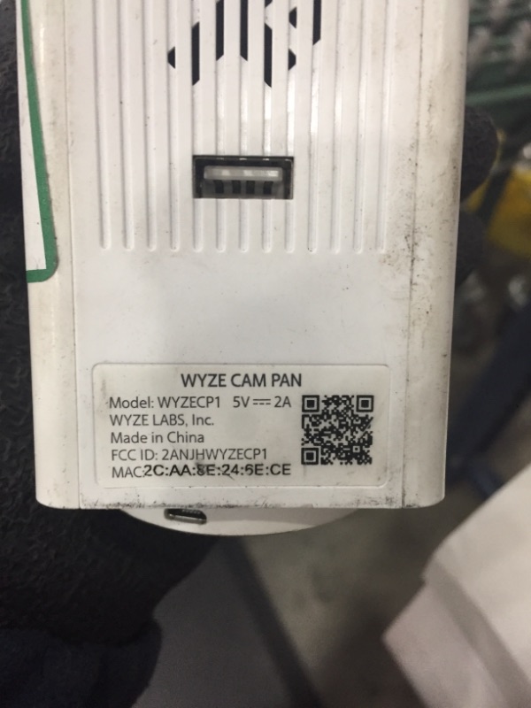 Photo 3 of *USED*
*MISSING cords and manual, cam ONLY*
Wyze Cam Pan 1080p Pan/Tilt/Zoom Wi-Fi Indoor Smart Home Camera with Night Vision, 2-Way Audio, Works with Alexa & the Google Assistant, White - WYZECP1
