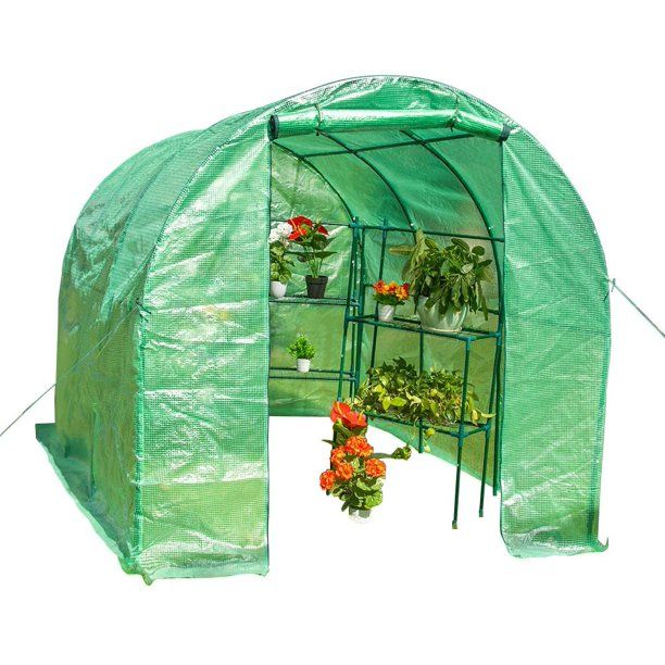 Photo 1 of *SEE notes*
*NOT EXACT stock picture, use for reference* 
Sundale Outdoor Large Walk in Garden Plastic Green House Kit for Winter Greenhouse Waterproof PE Cover and Zipper Door
