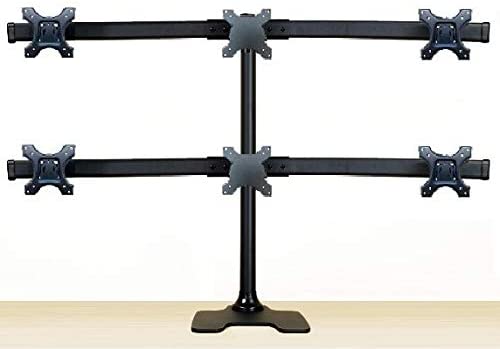 Photo 1 of EasyMountLCD EZM Deluxe Hex Monitor Mount Stand Free Standing with Grommet Mount Option Supports up to 6 28" (002-0023)
