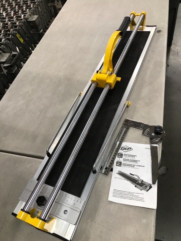 Photo 2 of *USED*
QEP 10900Q 35-Inch Manual Tile Cutter with Tungsten Carbide Scoring Wheel for Porcelain and Ceramic Tiles
