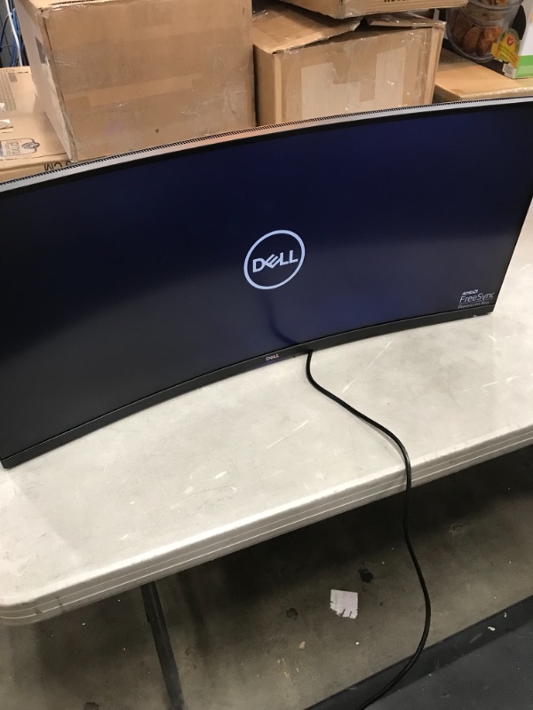 Photo 2 of Dell Curved Gaming Monitor 34 Inch Curved Monitor with 144Hz Refresh Rate, WQHD (3440 X 1440) Display, Black - S3422DWG
