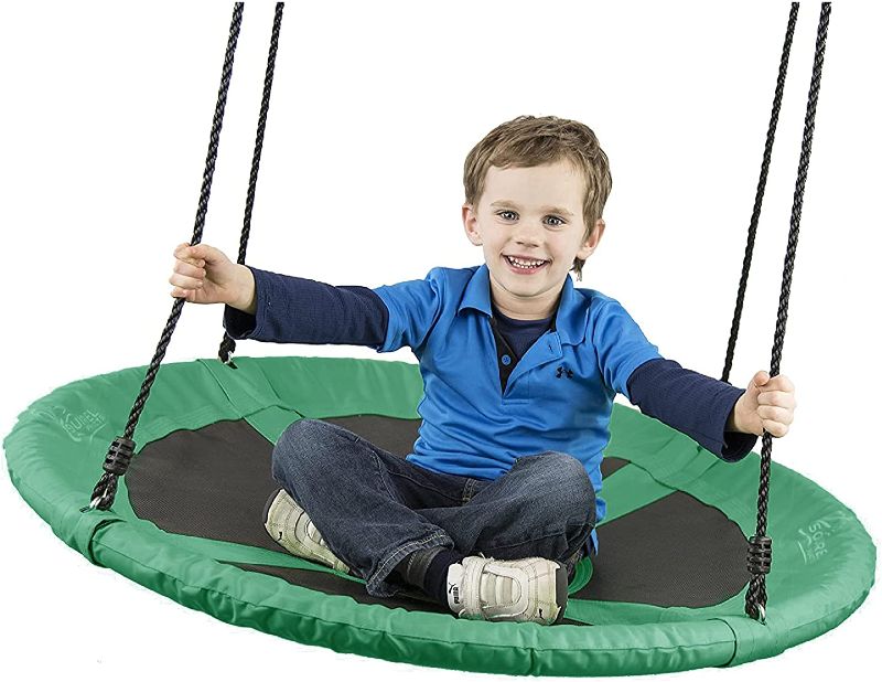 Photo 1 of *MISSING rope and hardware*
Flying Squirrel Giant Rope Swing - 40" Saucer Tree Swing - Green
