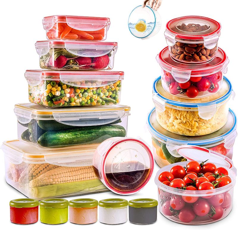 Photo 1 of *MISSING 14 pcs*
RFAQK 28 PCs Food Storage Containers with Airtight Lids