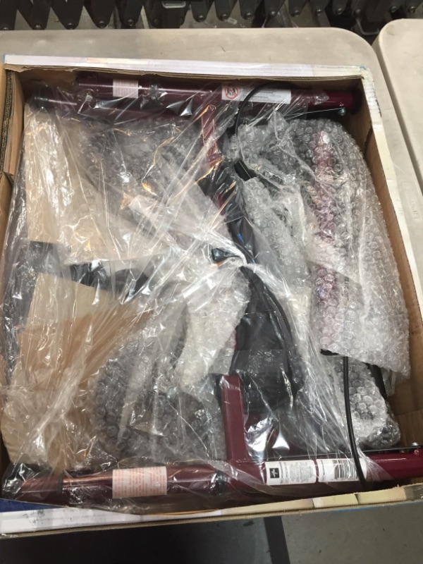 Photo 2 of *factory packaged/ sealed* 
Medline Steel Rollator Walker Burgundy 350 lbs Capacity