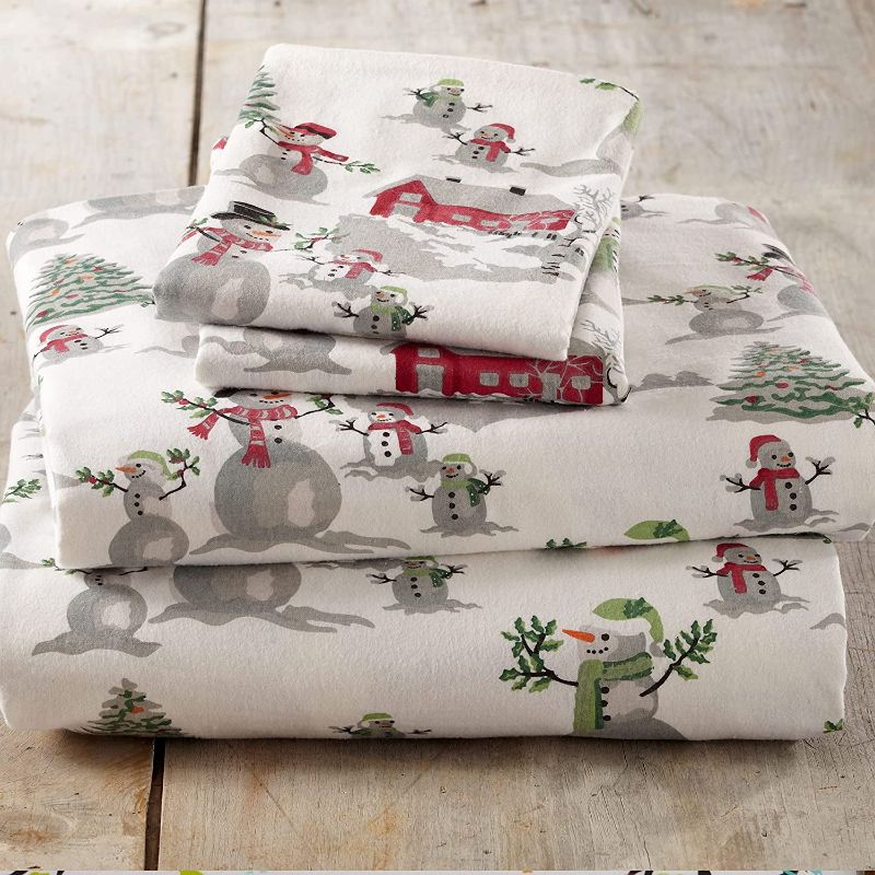 Photo 1 of *NOT EXACT stock picture, use for reference* 
Cotton Flannel Sheet Set Warm, Cozy, Luxury Winter Bed Sheets, King