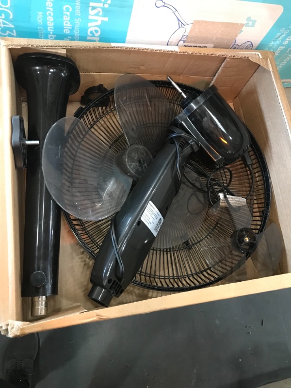 Photo 2 of *USED*
Amazon Basics Oscillating Dual Blade Standing Pedestal Fan with Remote - 16-Inch