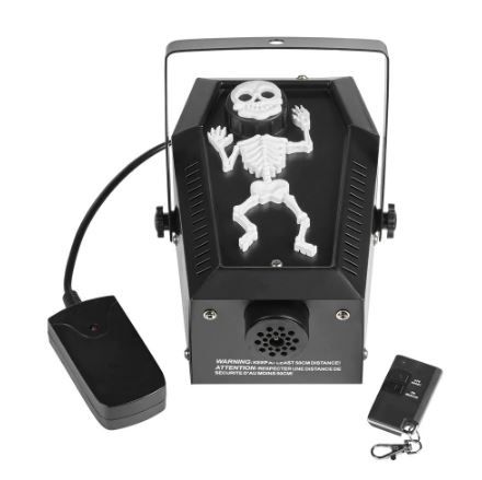 Photo 1 of *USED*
*MISSING remote and adaptor piece shown in stock photo*
Home Accents Holiday 4.8 in. 400-Watt Coffin Skeleton Fog Machine