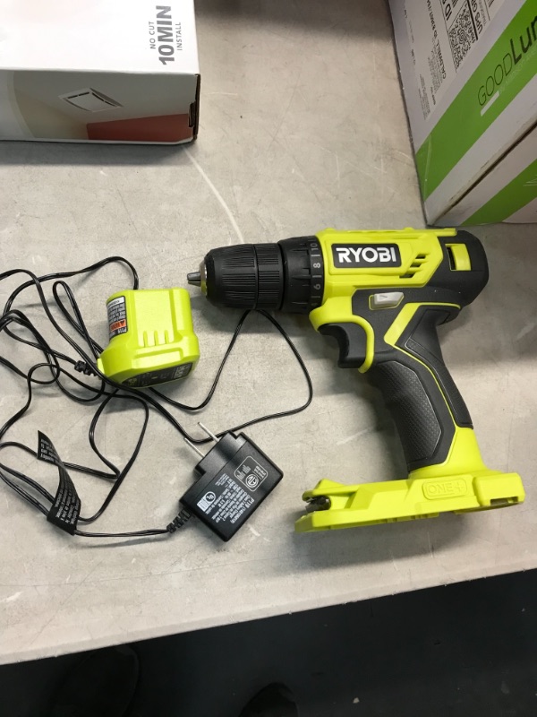 Photo 2 of *USED*
*MISSING battery*
RYOBI ONE+ 18V Cordless 3/8 in. Drill/Driver Kit with 1.5 Ah Battery and Charger