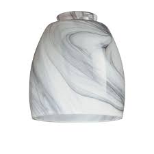 Photo 1 of 5-1/4 in. Hand-blown Charcoal Swirl Shade with 2-1/4 in. Fitter and 4-6/7 in. Width
