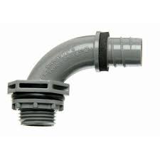 Photo 1 of 1/2 in. 90-Degree Non-Metallic Liquid Tight PVC Fitting (1-Piece ) 8-PACK
