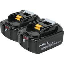 Photo 1 of 18-Volt LXT Lithium-Ion High Capacity Battery Pack 5.0 Ah with LED Charge Level Indicator (2-Pack)
