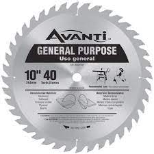 Photo 1 of 10 in. x 40-Tooth General Purpose Circular Saw Blade
