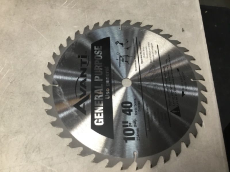 Photo 2 of 10 in. x 40-Tooth General Purpose Circular Saw Blade
