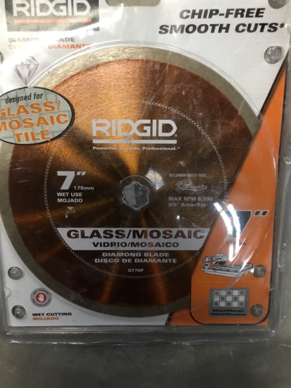 Photo 1 of RIGID 7 in. Glass Tile Blade
