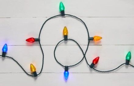 Photo 1 of *multi-lights are NONFUNCTIONING*
Home Accents Holiday 32.66 ft. 50-Light LED C9 Multi Color Super Bright Steady Lit String Light and 65.3 ft. 100-Light Warm White C9 LED Lights
