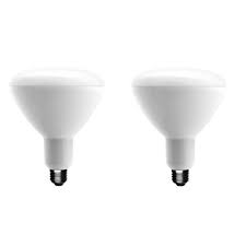 Photo 1 of 75-Watt Equivalent BR40 Dimmable ENERGY STAR LED Light Bulb Soft White 2700K (4-Pack)
