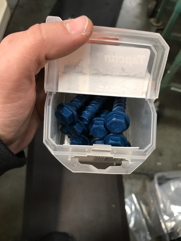 Photo 1 of 3/8 in. x 3 in. Hex Washer-Head Large Diameter Concrete Anchors (10-Pack)
